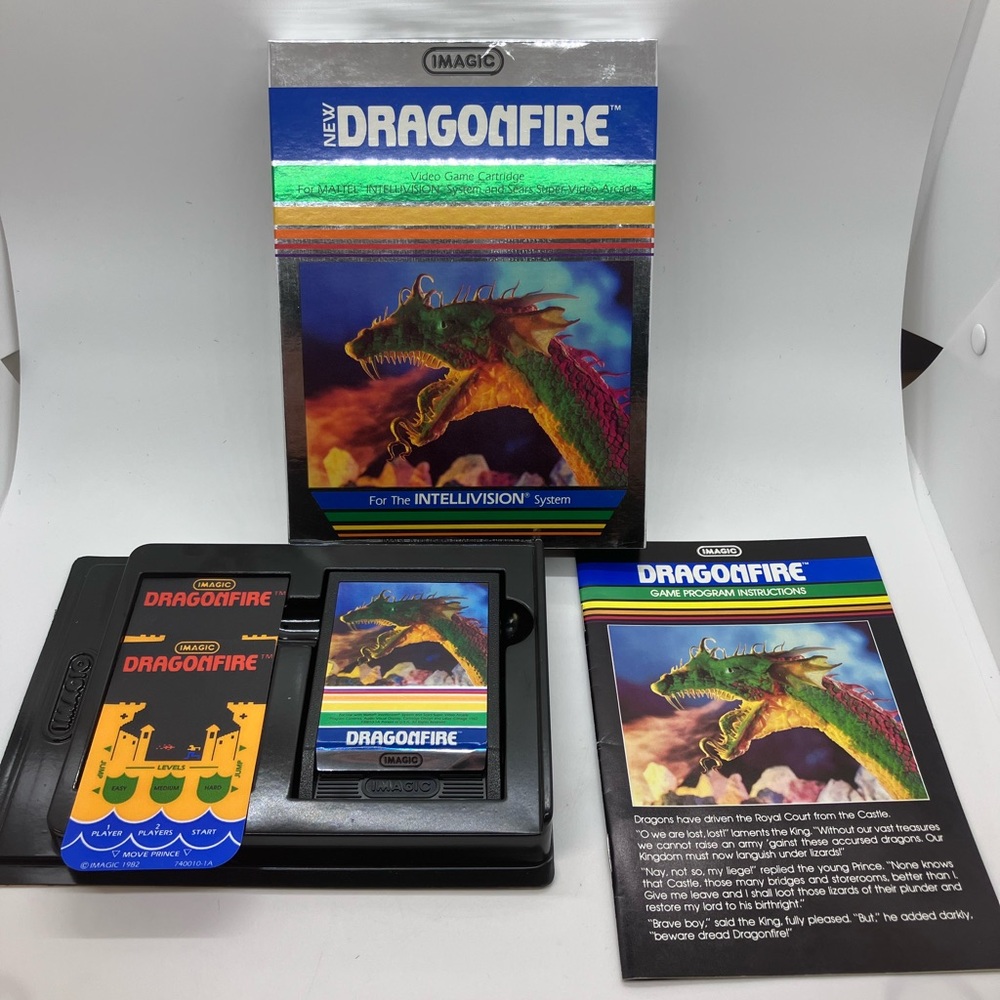 Mattel Dragonfire Video Game Cartridge Imagic intellivision - Picture 2 of 11